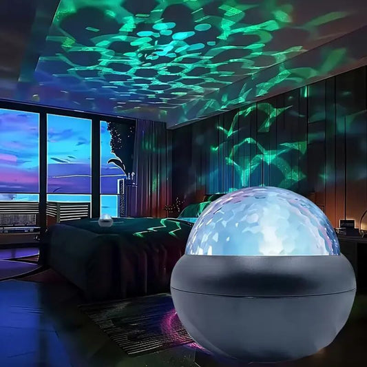 Mimmo Projection Light Night Lamp (12 cm, Multicolor)