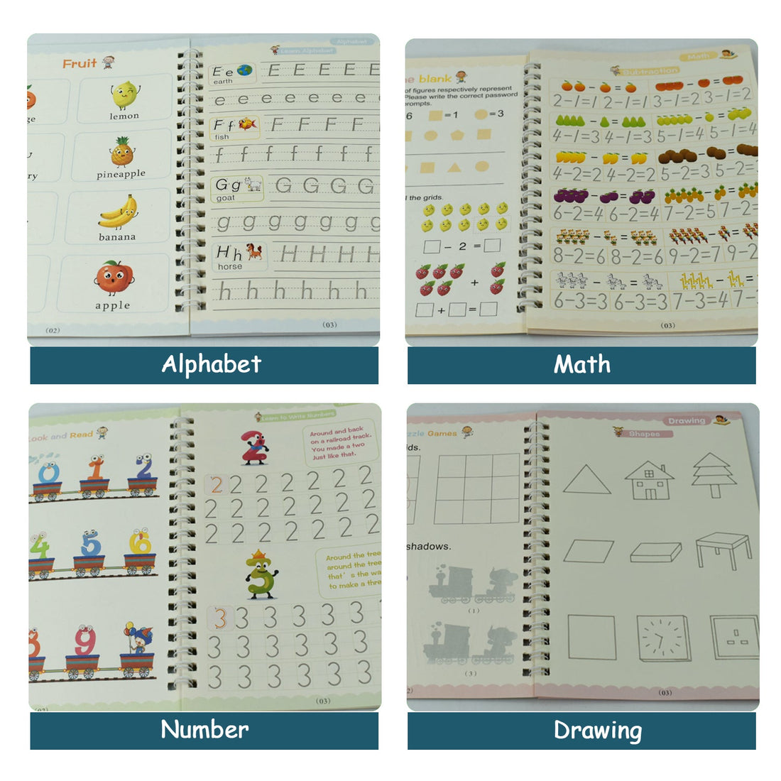 Reusable Writing Copybook for All Ages