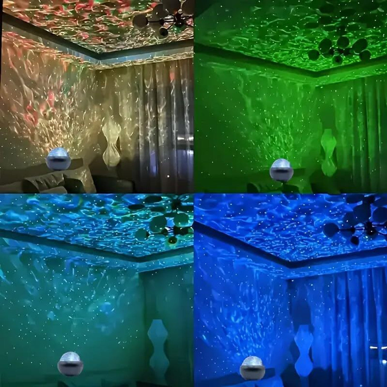 Mimmo Projection Light Night Lamp  (12 cm, Multicolor)